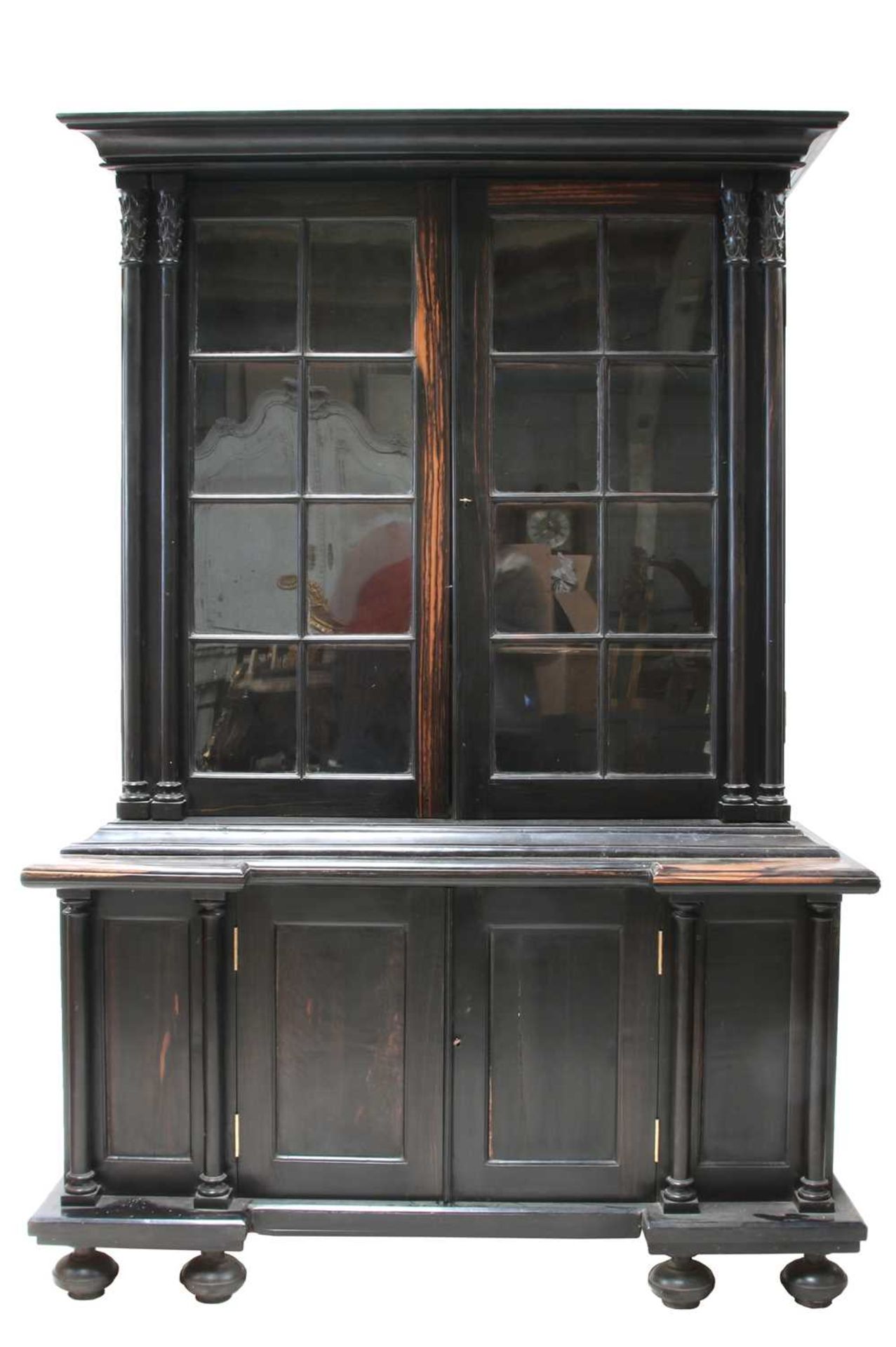 A Dutch Colonial ebony cabinet