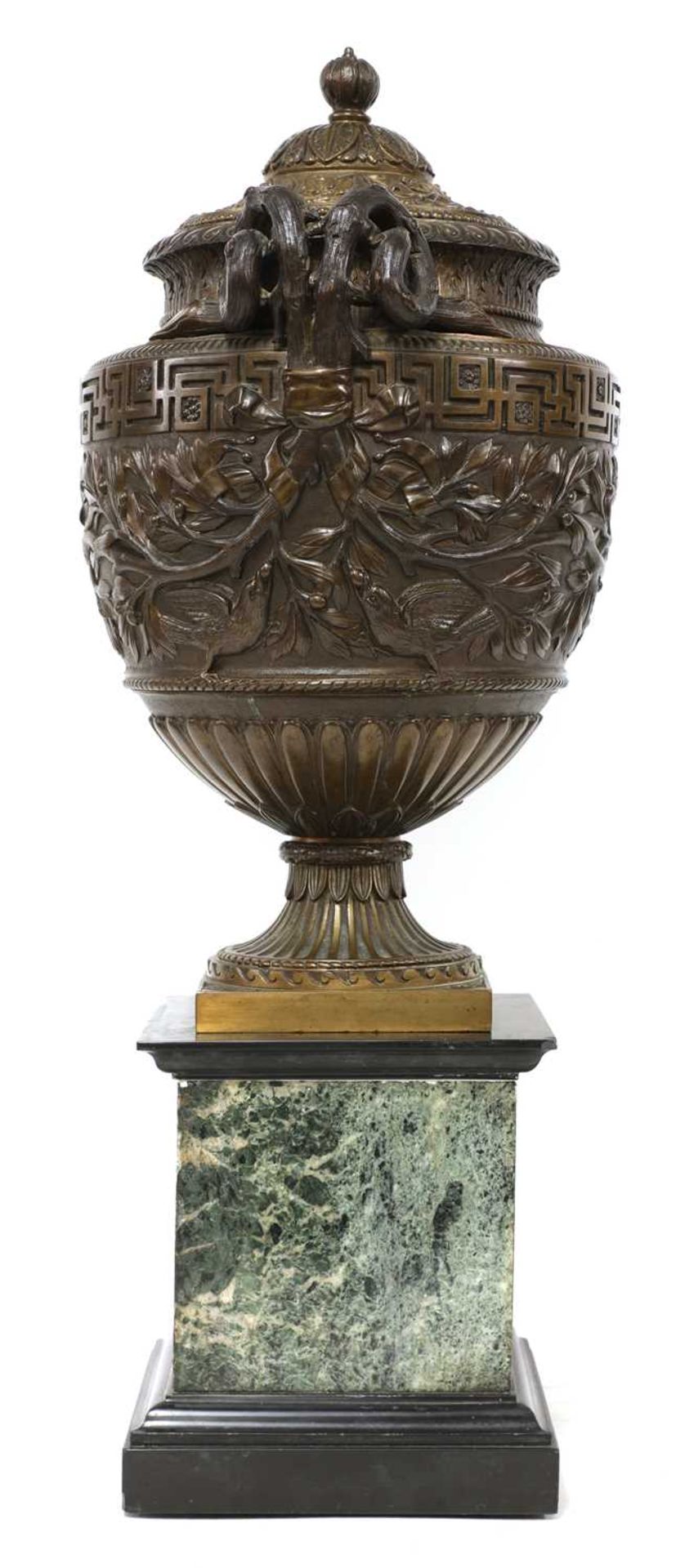 An Italian grand tour bronze urn by Boschetti (1820-1870), - Image 3 of 8