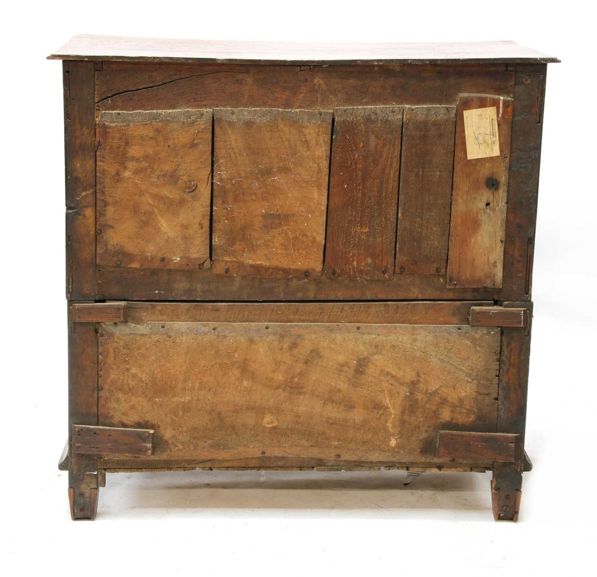 An oak chest of drawers, - Image 6 of 6