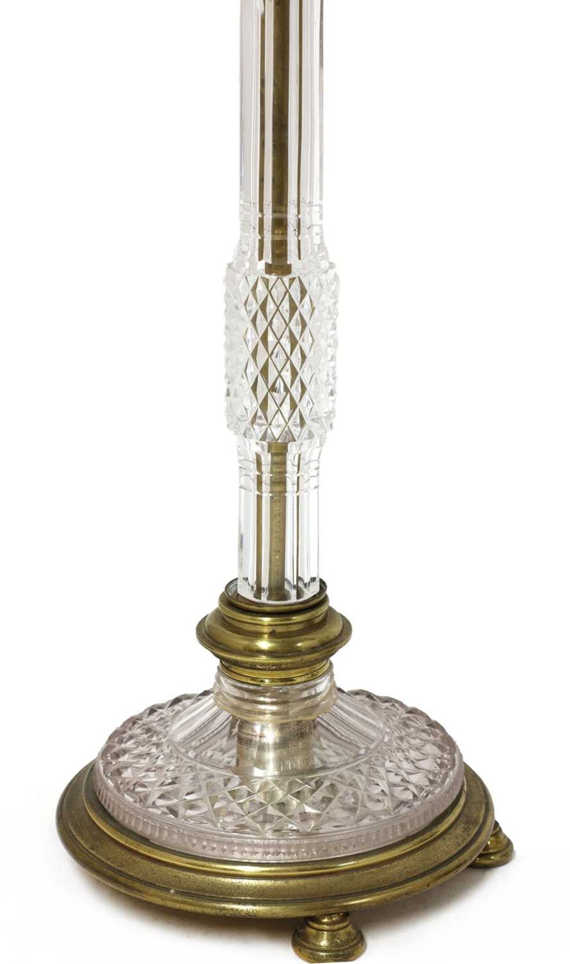 A pair of cut glass and gilt brass electric lamps, - Image 4 of 28