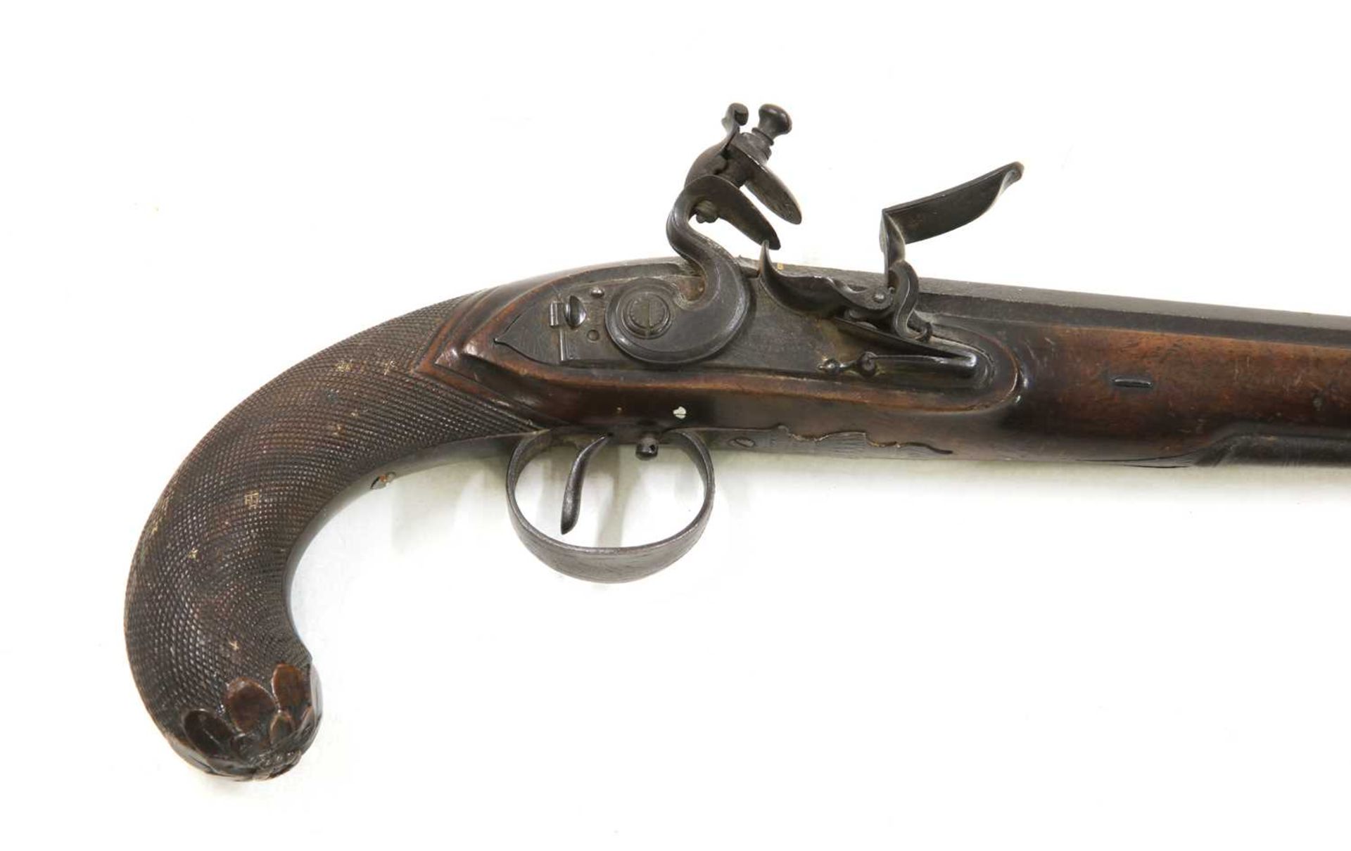A flintlock duelling pistol, - Image 3 of 3