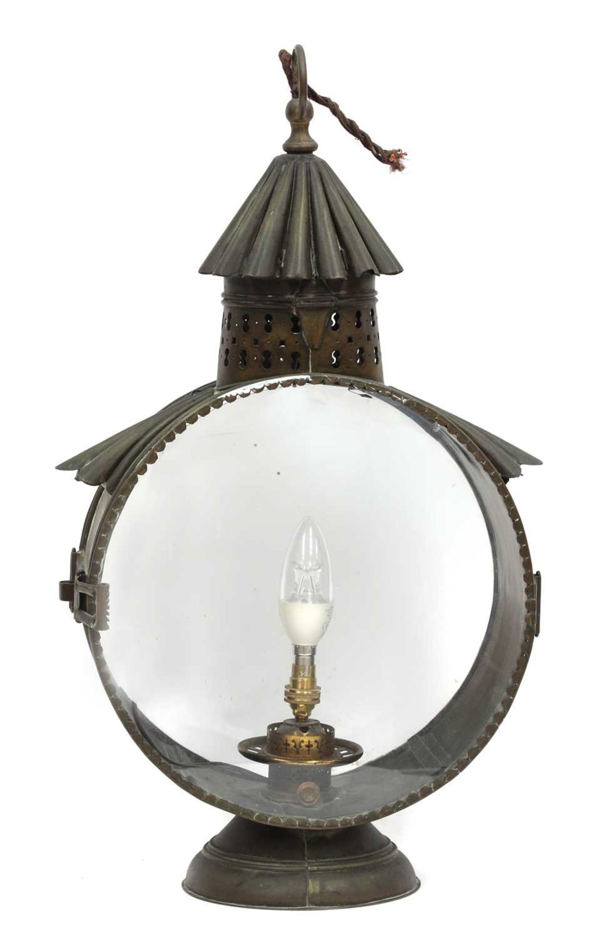 A Victorian Hinks patent brass lantern,