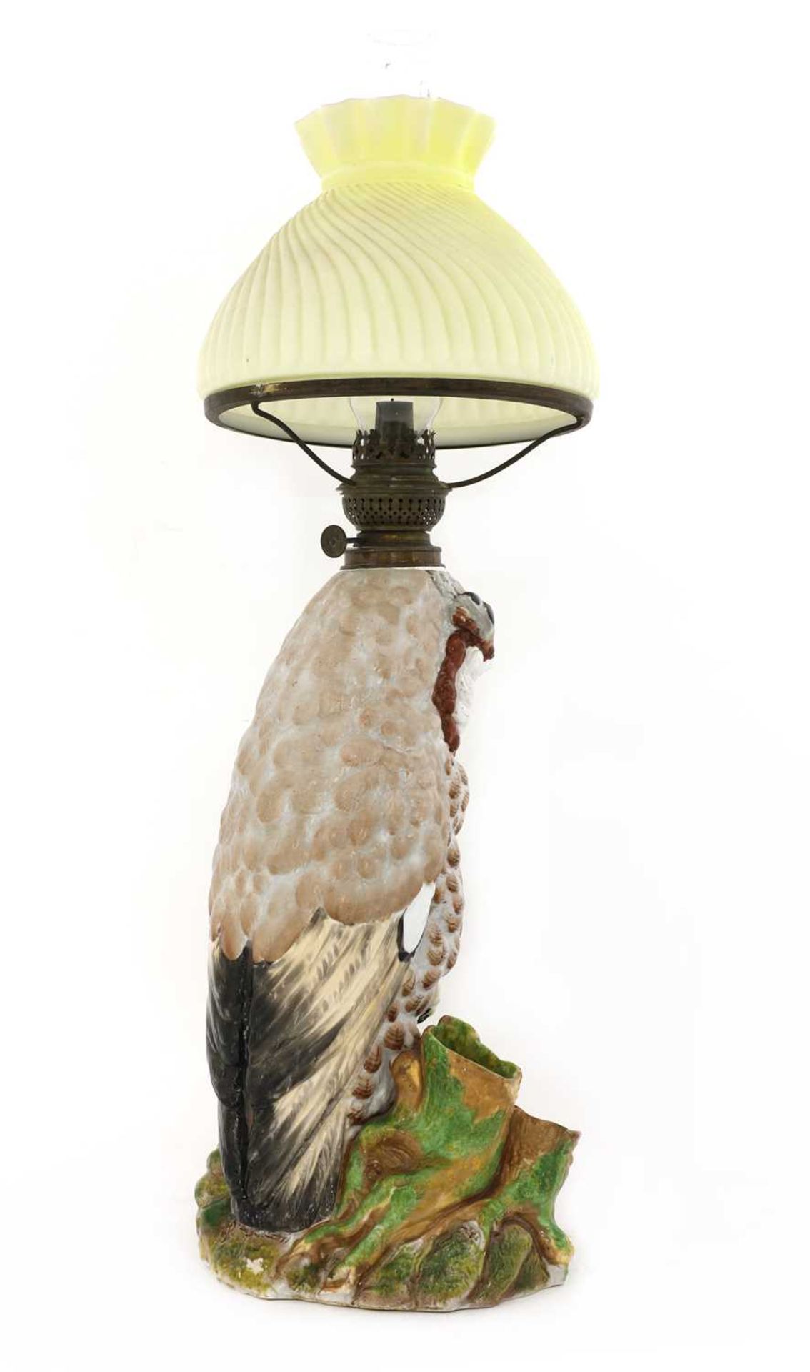 A German porcelain oil lamp, - Bild 3 aus 5