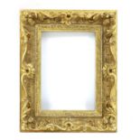 A carved giltwood picture frame,