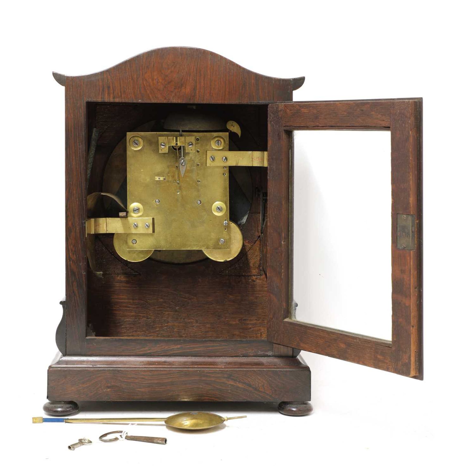 A Regency rosewood bracket clock, - Image 4 of 4