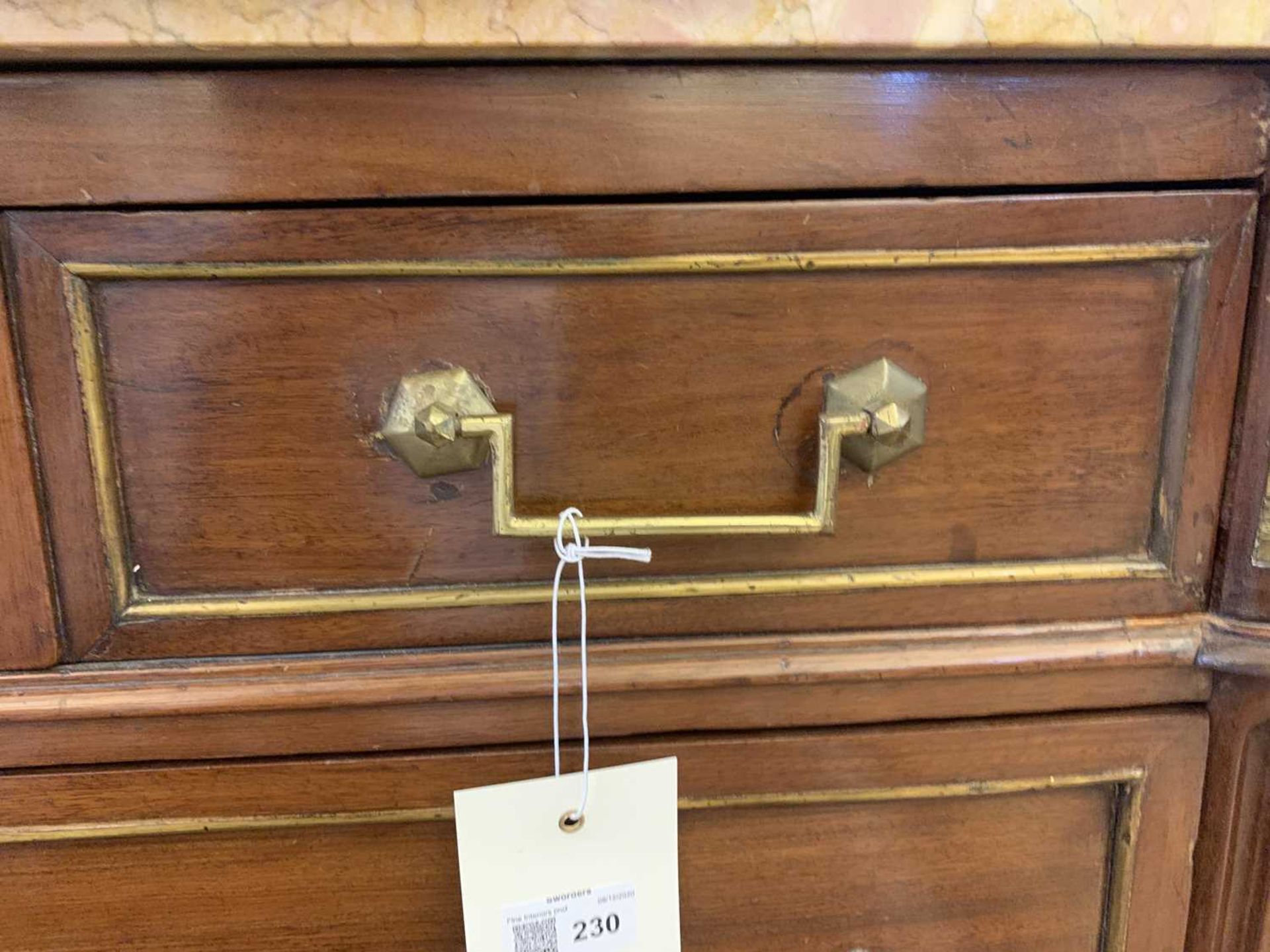 A French mahogany commode, - Image 19 of 36