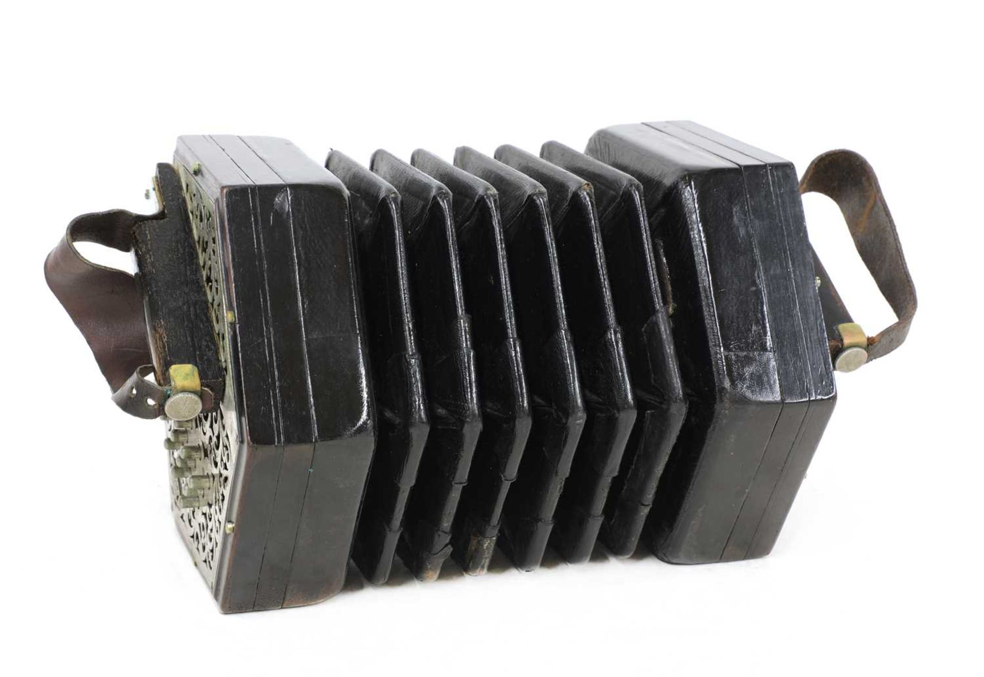 A Wheatstone thirty-seven key concertina, - Image 3 of 16