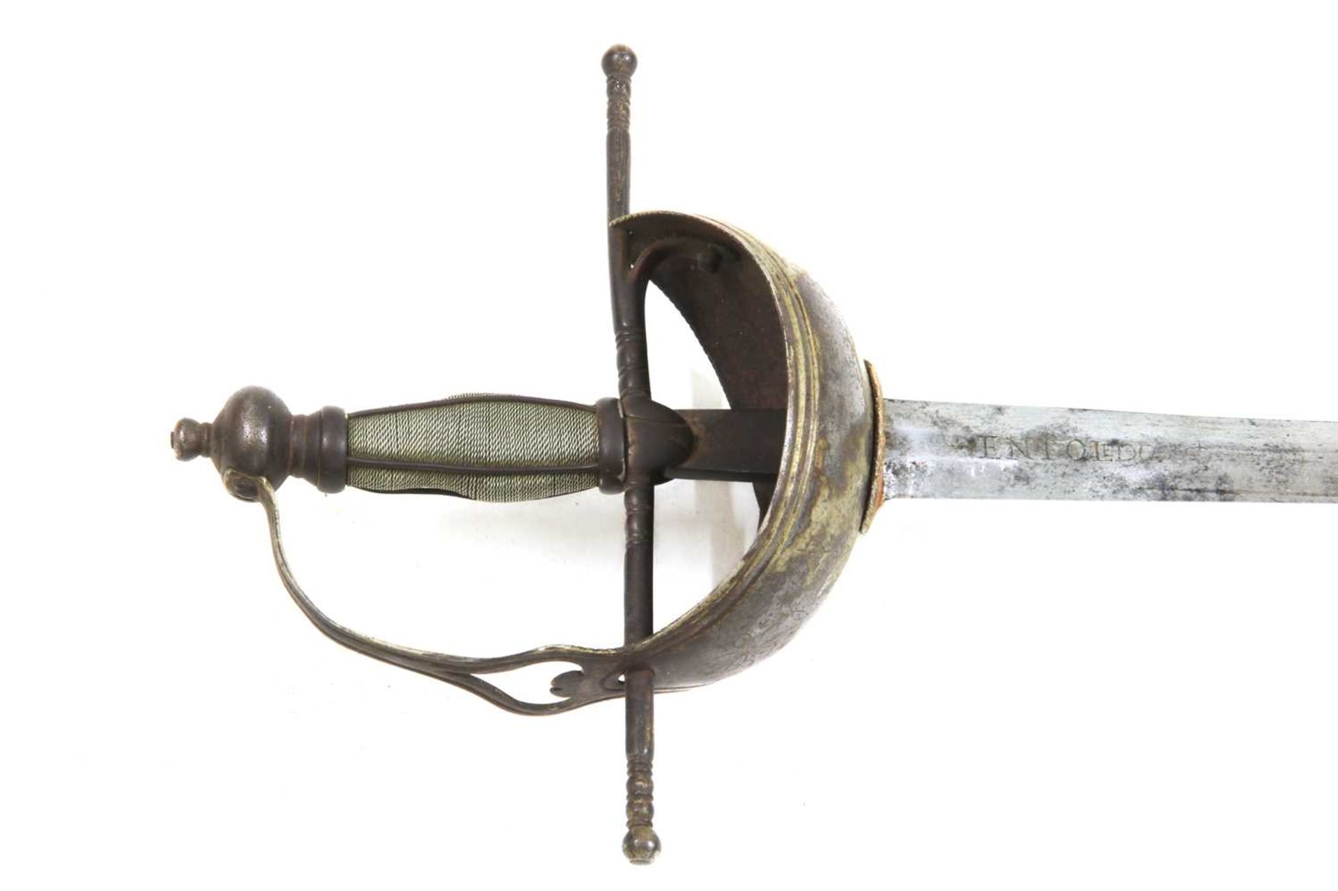 A Spanish cup hilt rapier, - Image 3 of 8