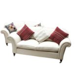 A pair of modern two-seater settees,