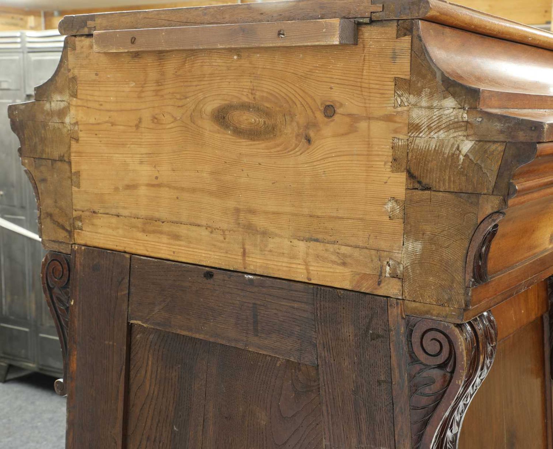 A pair of Victorian mahogany library bookcase pedestals, - Image 10 of 13