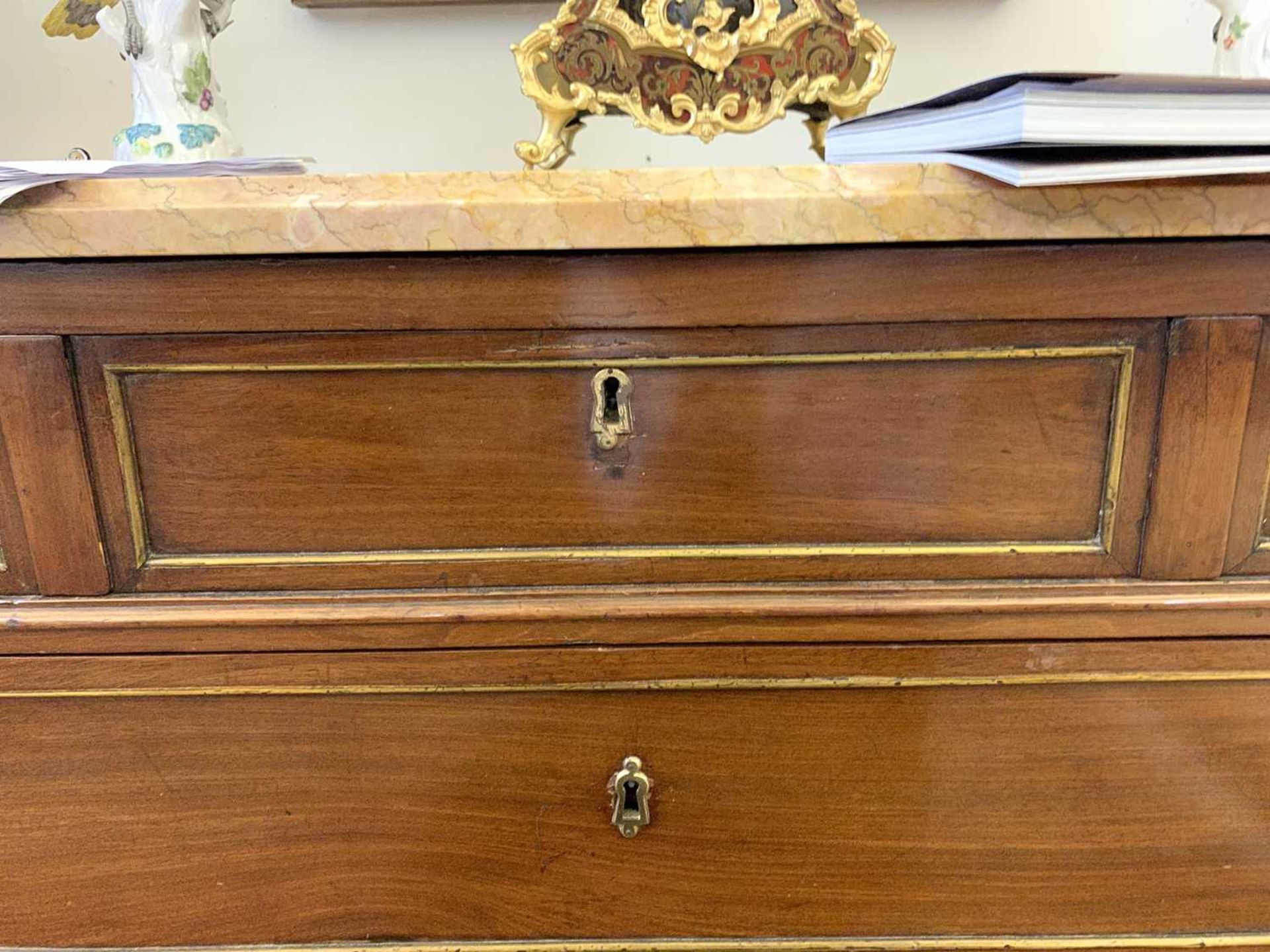 A French mahogany commode, - Image 17 of 36