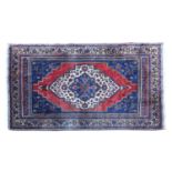 An Anatolian blue ground carpet,