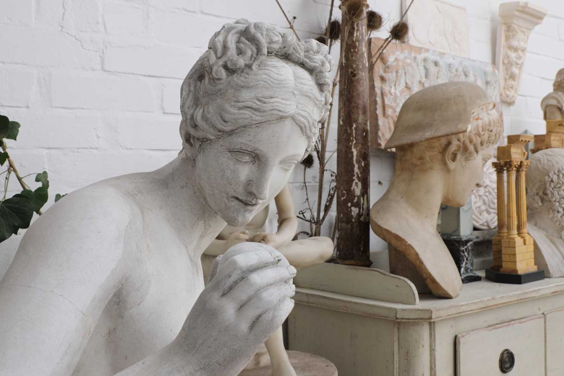 A composite garden statue of Venus with the Apple, - Image 10 of 10