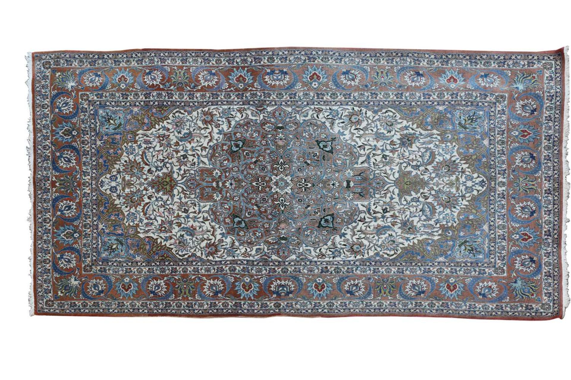 A Persian Kashan rug,