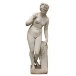 A composite garden statue of Venus with the Apple,