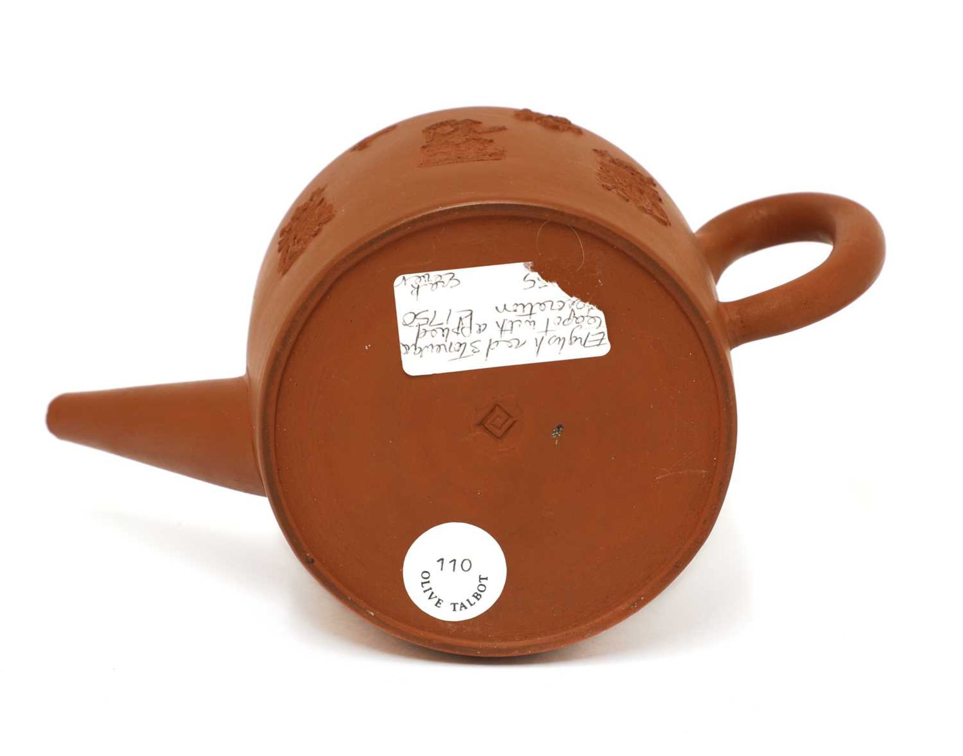 A Staffordshire redware small cylindrical teapot and cover, - Image 4 of 4