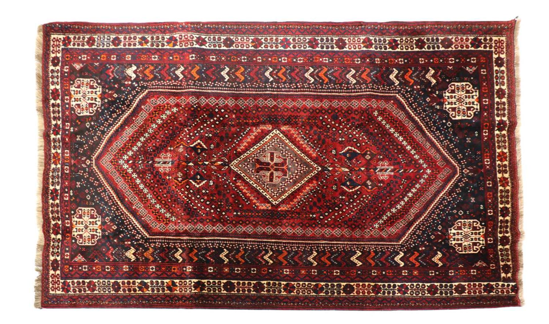 A Qashqai wool carpet,