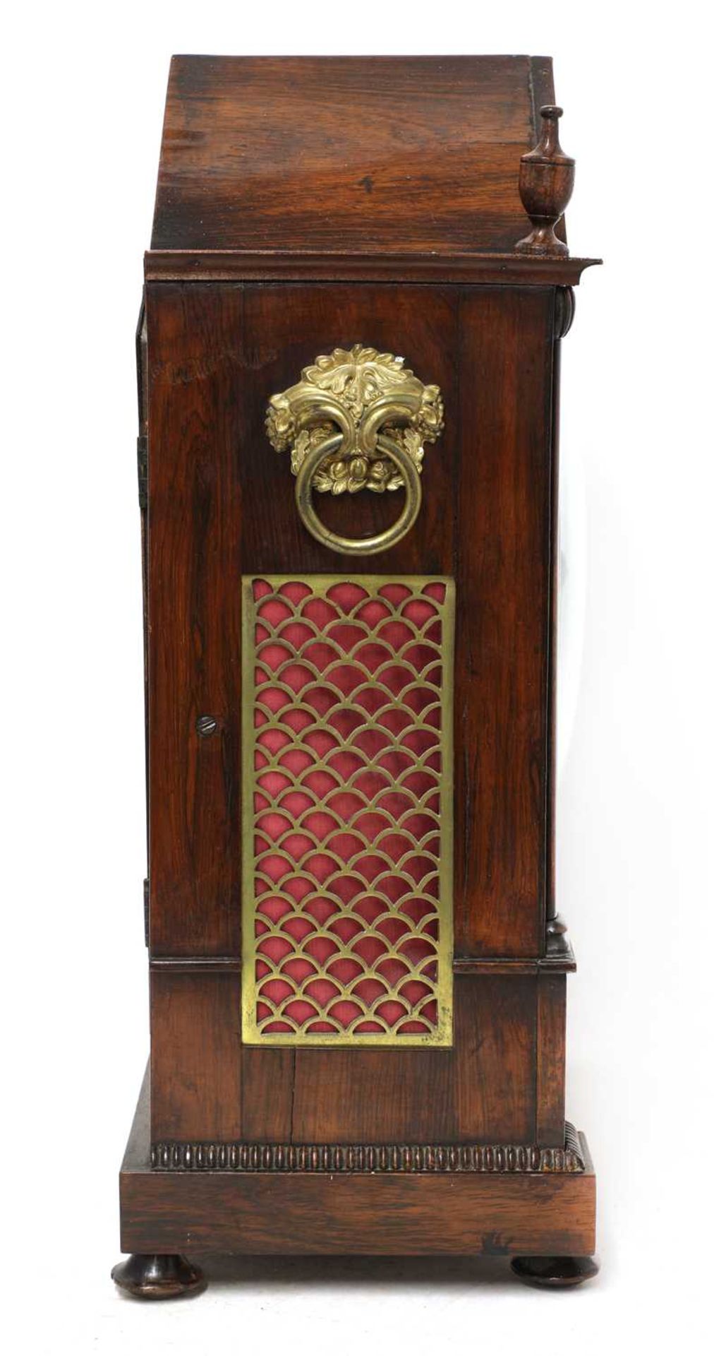 A rosewood cased bracket clock, - Bild 3 aus 5