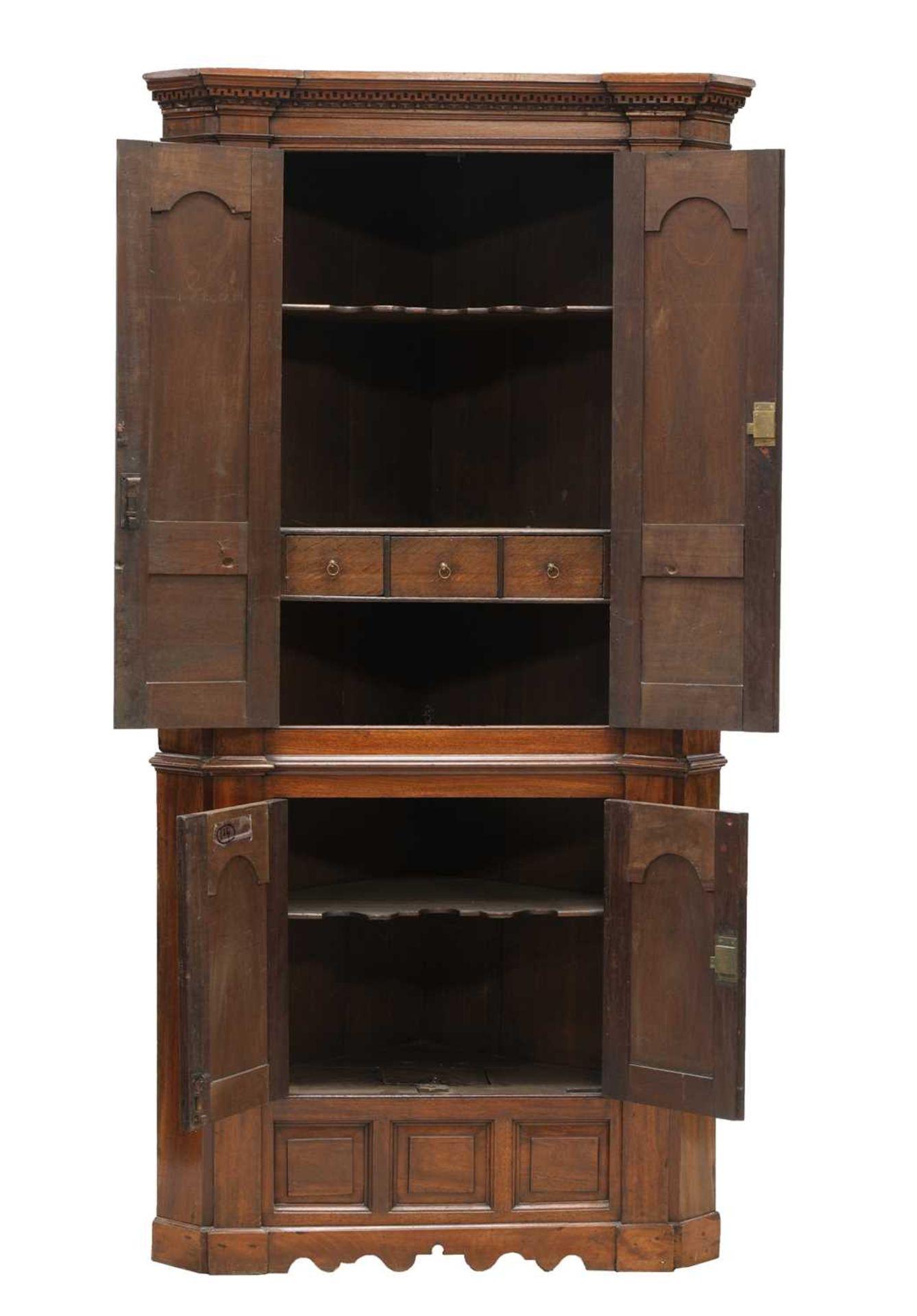 A George III mahogany standing corner cabinet, - Image 4 of 6