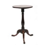 A George III solid mahogany tripod table,