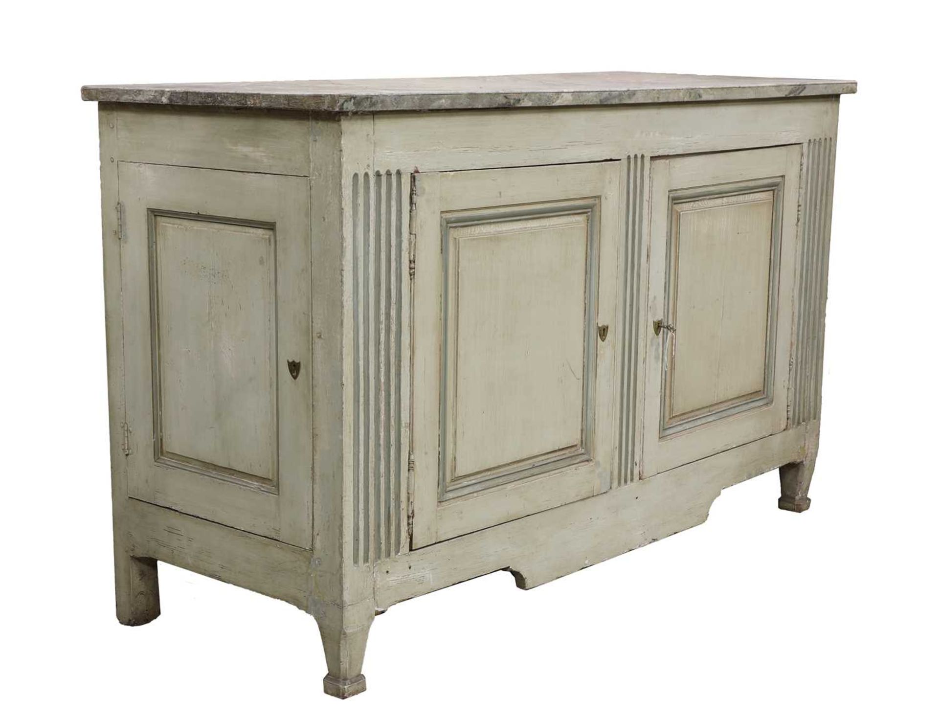 A French painted buffet, - Image 4 of 5