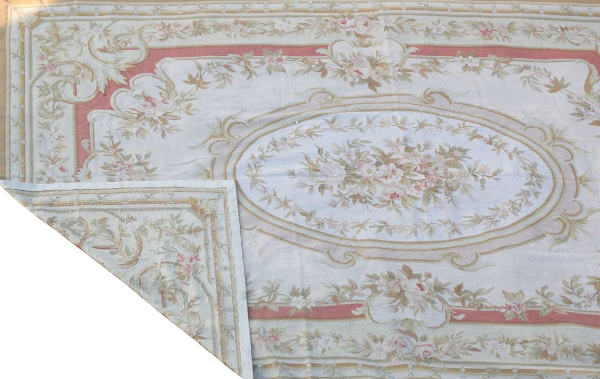 A needlepoint carpet of Aubusson design, - Image 2 of 2