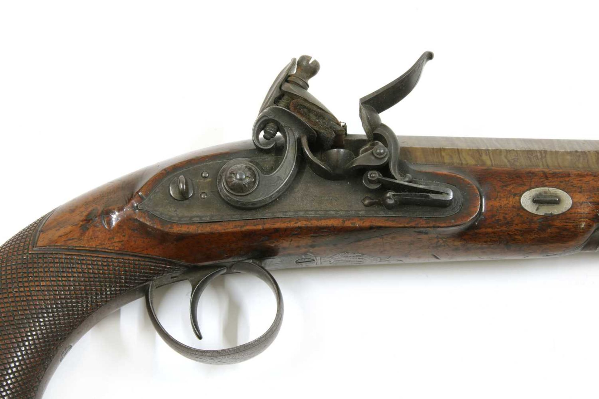 A flintlock duelling pistol by John Manton, - Image 5 of 8