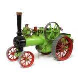 A live steam traction engine,
