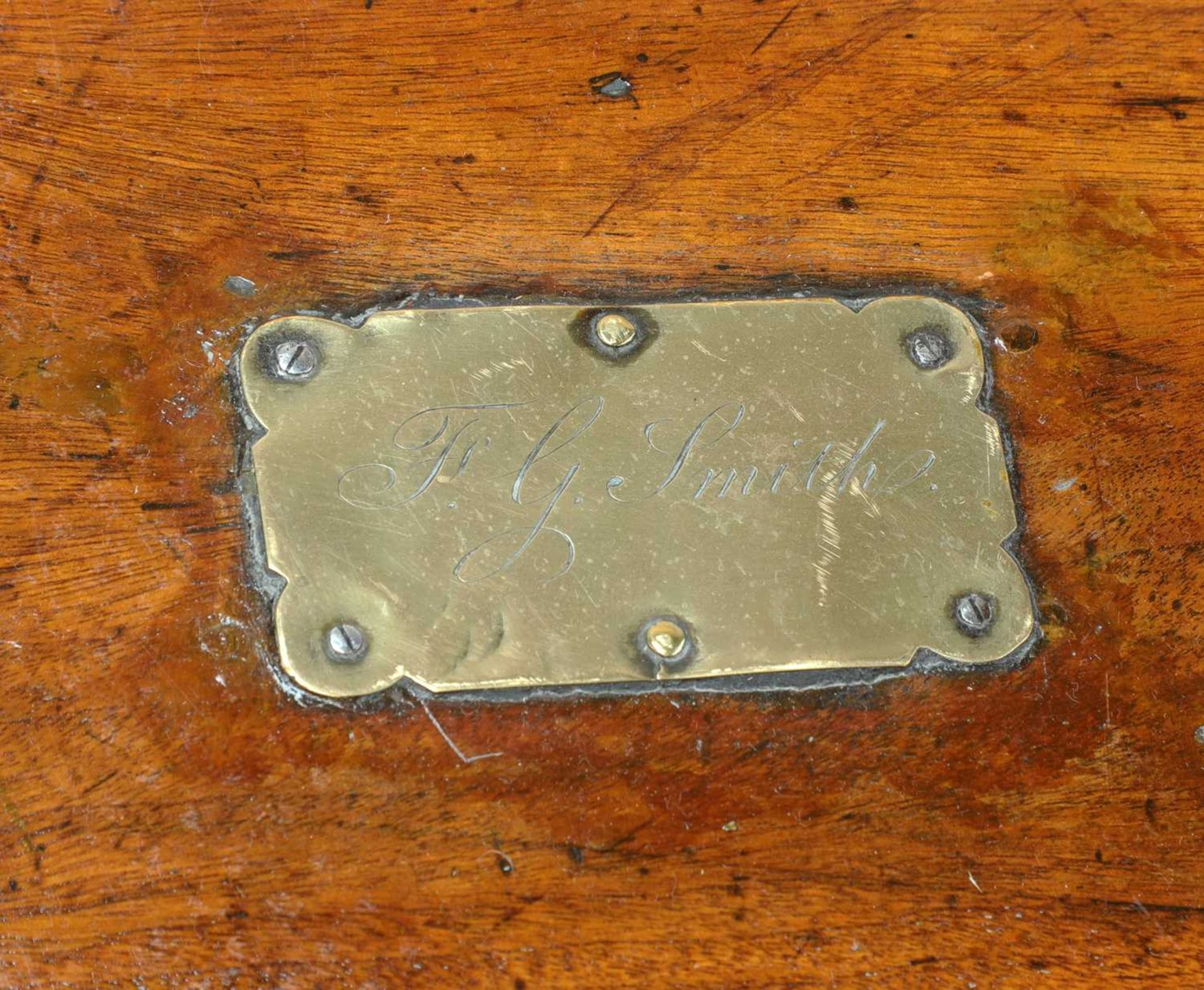 A brass bound camphor chest, - Image 7 of 8