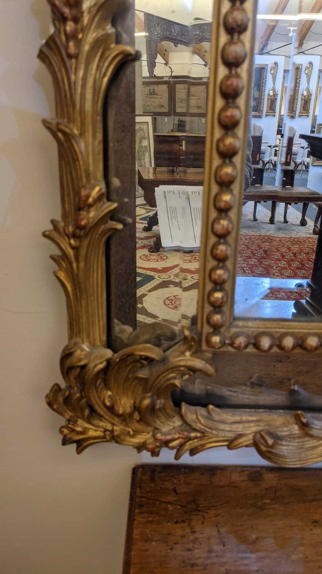 A French carved giltwood and composition wall mirror, - Image 10 of 13