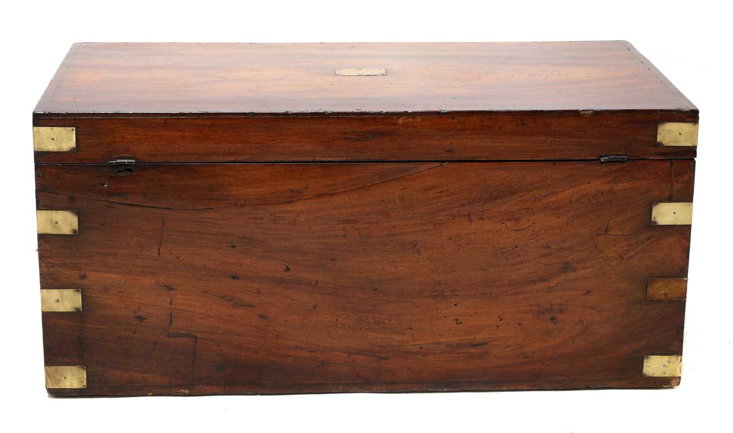 A brass bound camphor chest, - Image 5 of 8