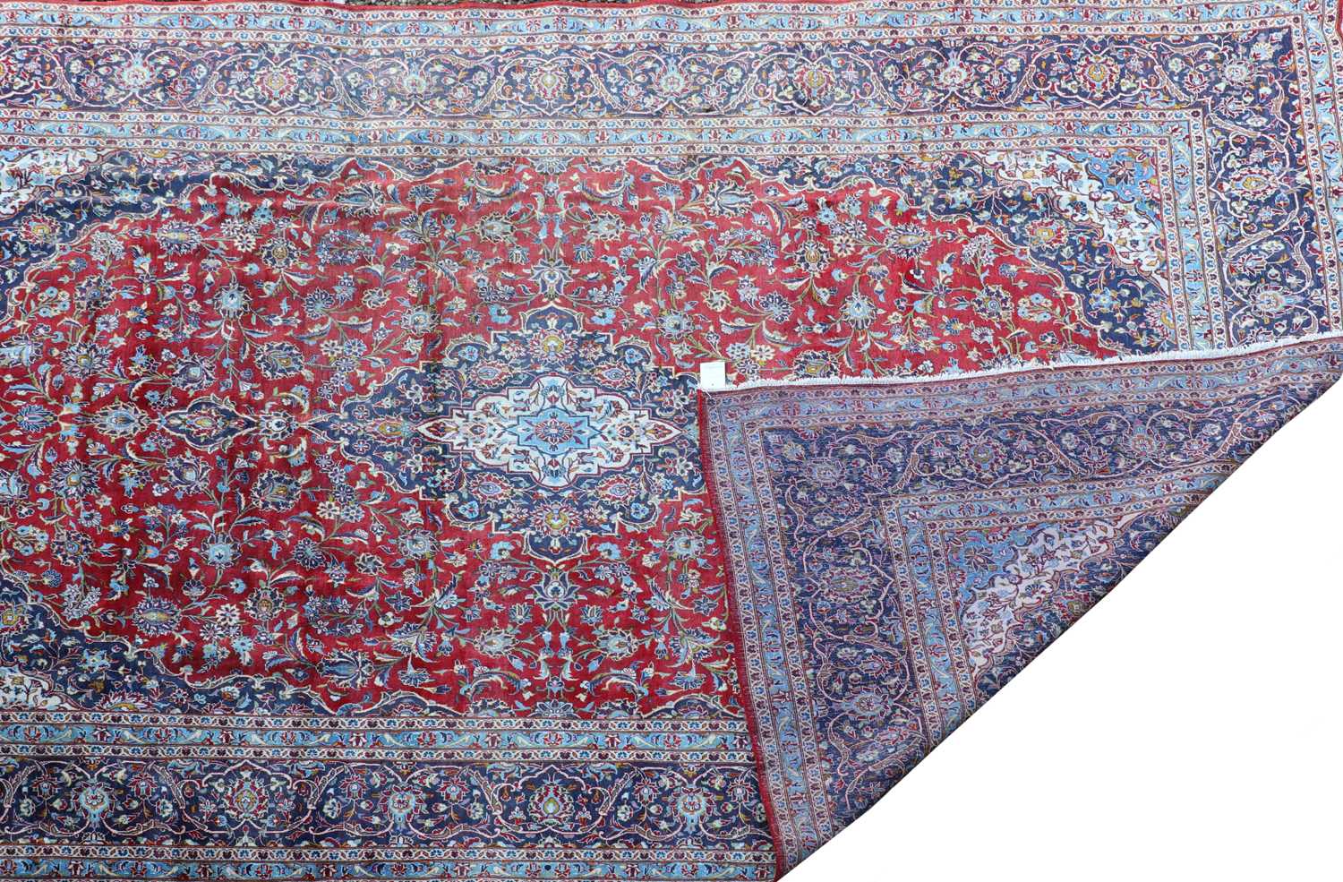 A Persian Kashan carpet, - Image 2 of 2
