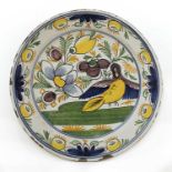 A Dutch delft charger,