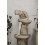 A grand tour carved marble sculpture after the antique,