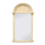 A modern painted wood pier mirror,