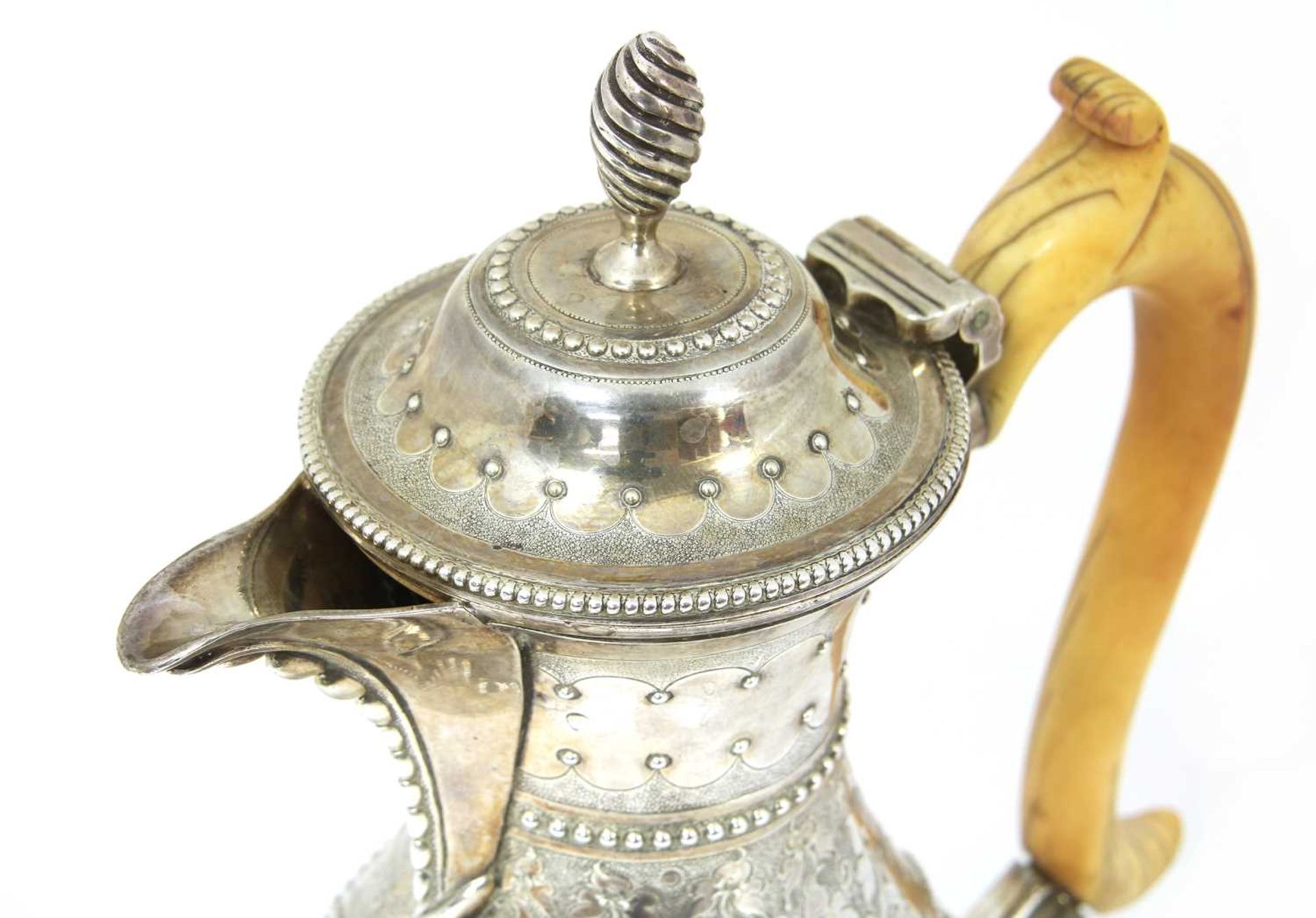 A Victorian silver coffee pot, - Image 3 of 4
