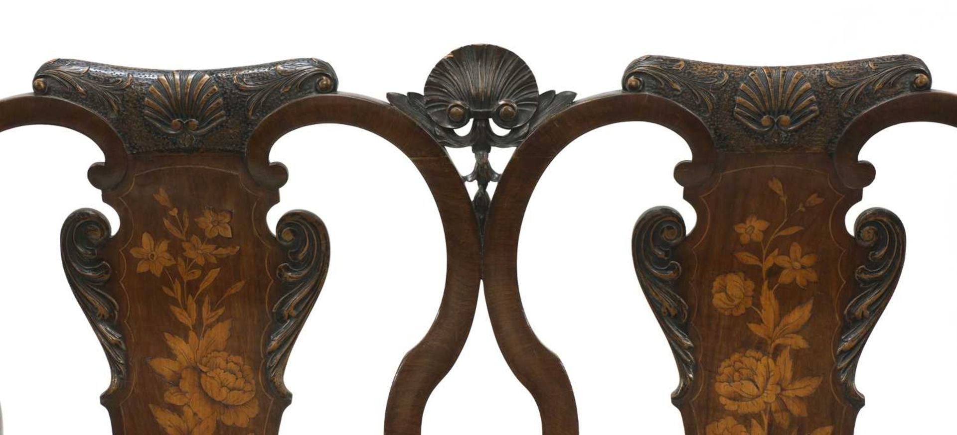 A George II-style walnut two-seater settee, - Image 9 of 10