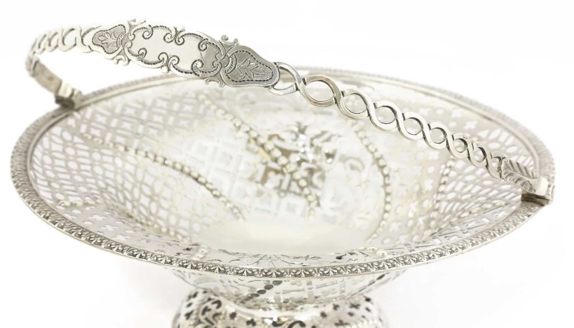 A George III silver cake basket, - Image 2 of 4