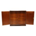 A large Victorian mahogany collector's cabinet,