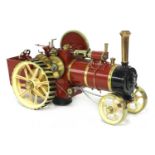 A ¾in scale model Burrell-type live steam traction engine,