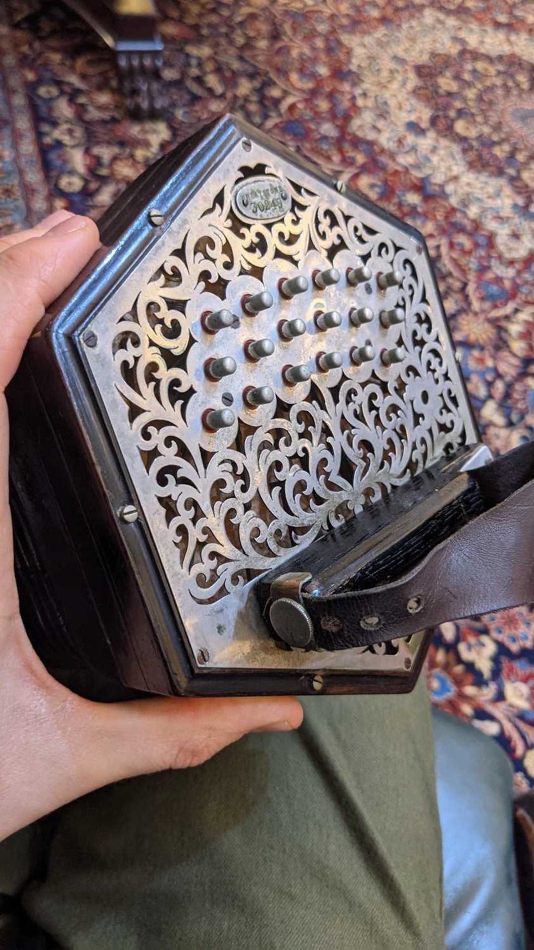 A Wheatstone thirty-seven key concertina, - Image 15 of 16