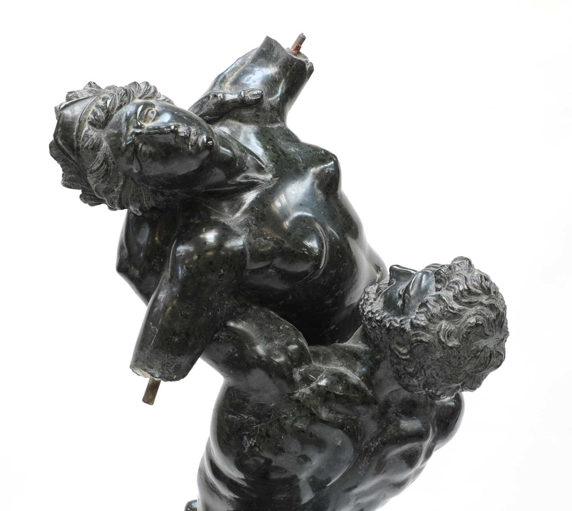 A green marble figure group after Giambologna (Flemish, 1529-1608) - Image 6 of 11