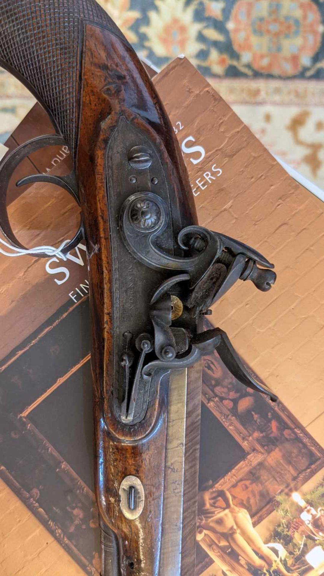 A flintlock duelling pistol by John Manton, - Image 7 of 8