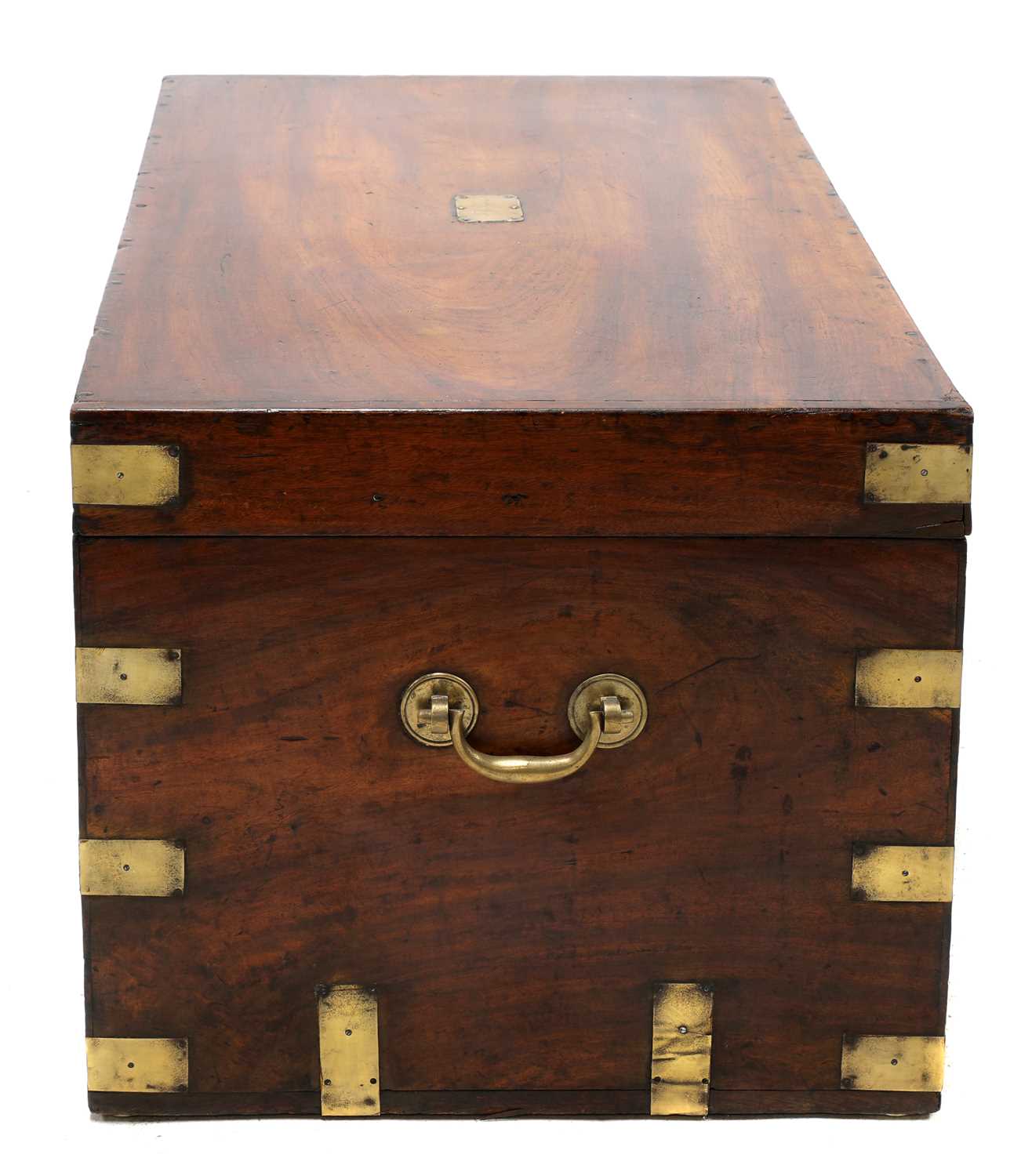 A brass bound camphor chest, - Image 6 of 8