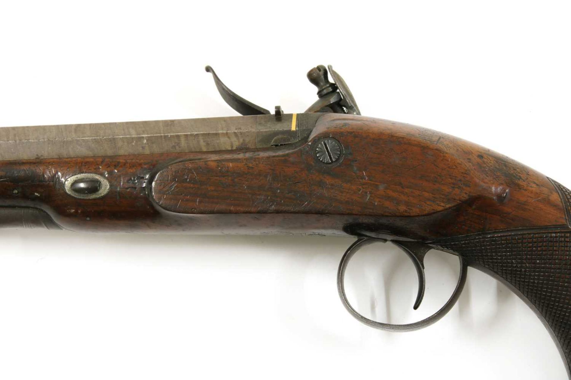A flintlock duelling pistol by John Manton, - Image 4 of 8