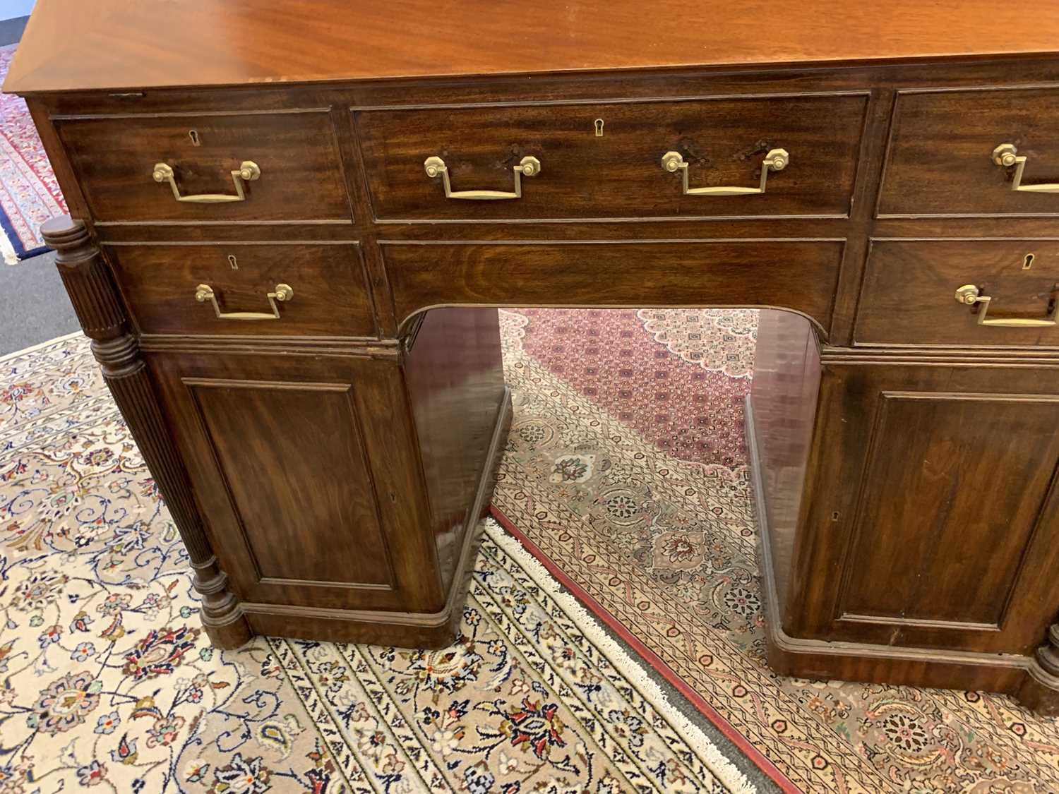 A George III mahogany architect's desk/secretaire, - Image 26 of 30