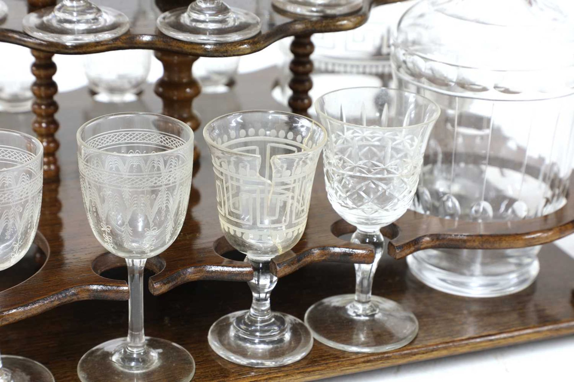 A Victorian burr walnut tabletop drinks cabinet, - Image 5 of 9