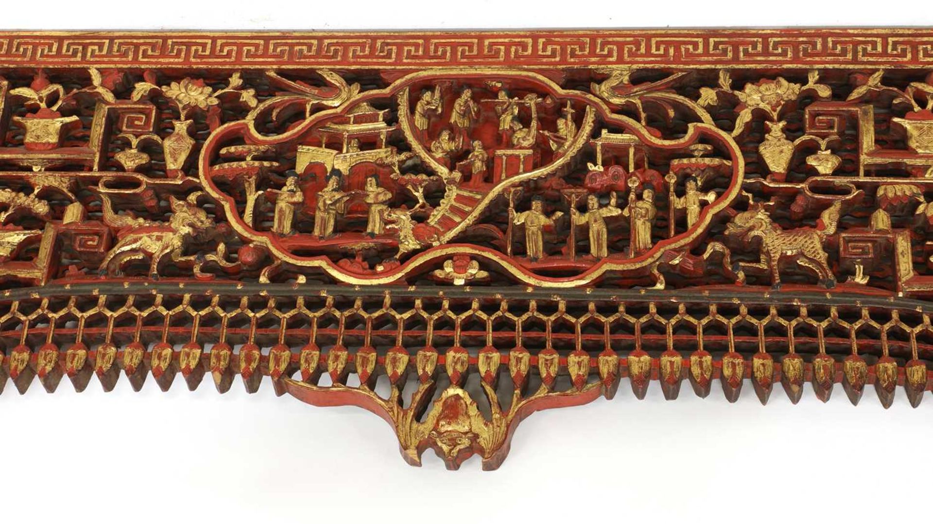 A Chinese bed panel, - Image 3 of 5