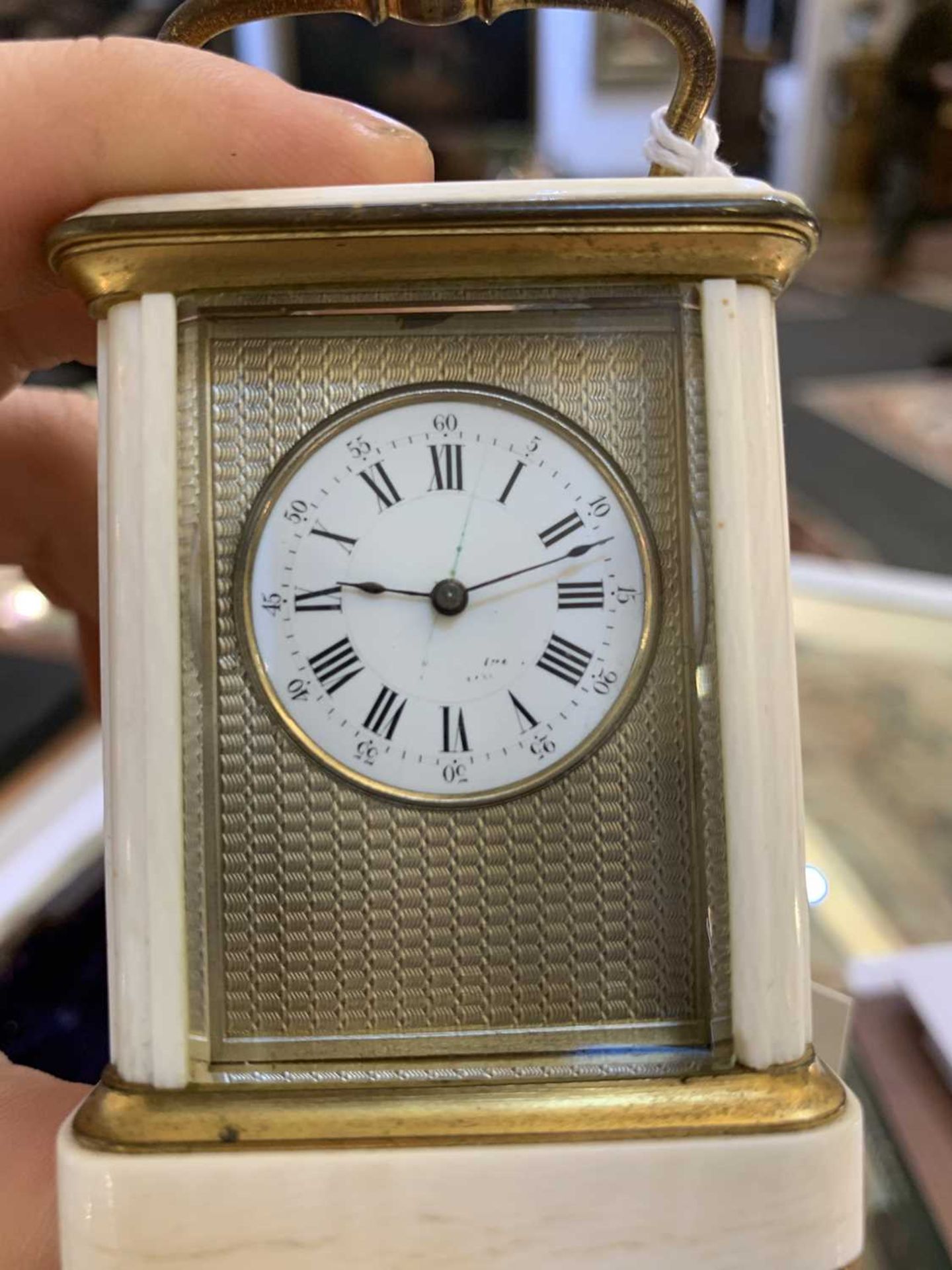 A brass and ivory miniature carriage clock, - Image 19 of 19