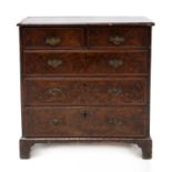 A walnut bachelor's chest,